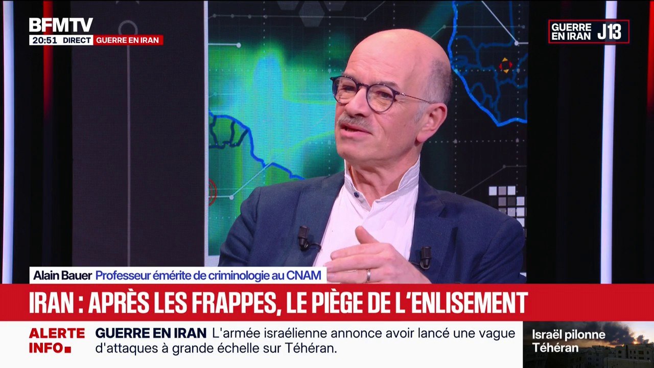 Guerre au Moyen-Orient: "Les Américains ont une logique de désarmement et les Israéliens ont une logique d'effondrement", explique Alain Bauer, professeur émérite de criminologie au CNAM
