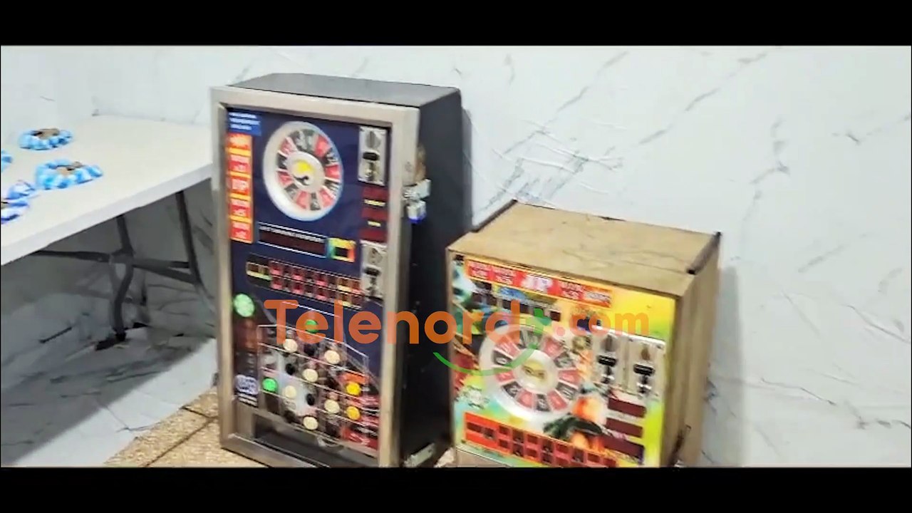 Dintel realiza allanamientos en SFM; ocupan pistolas máquinas tragamonedas y dos hombres