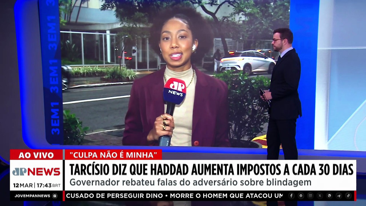 TROCA DE FARPAS! Tarcísio diz que Haddad aumenta impostos a cada 30 dias
