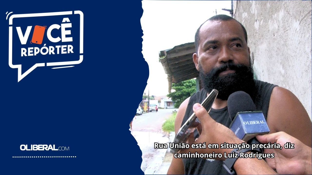 Rua União está em situação precária, diz caminhoneiro Luiz Rodrigues