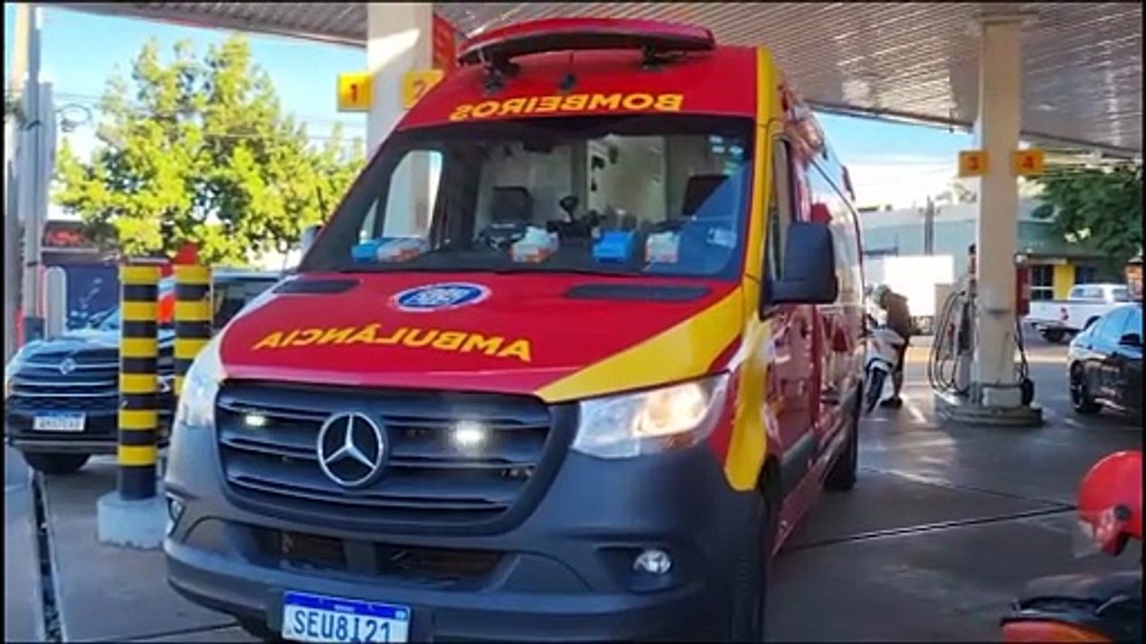 Mulher cai da cadeira e sofre vários ferimentos em posto de combustíveis no São Cristóvão