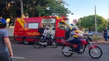 Adolescente conduzindo moto se envolve em acidente na Rua Cuiabá