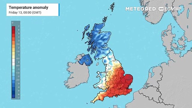 Cooler than average temperatures dominating the forecast