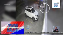 Security guard, sugatan matapos barilin ng 2 lalaki sa pinagtatrabahuhan niyang grocery store | Unang Balita