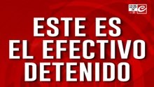Este es el efectivo detenido: para la fiscalía es un homicidio agravado