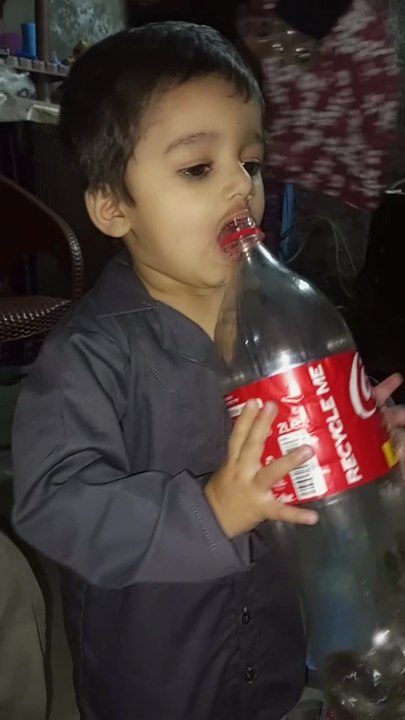 Salar ahmad drinking coca cola