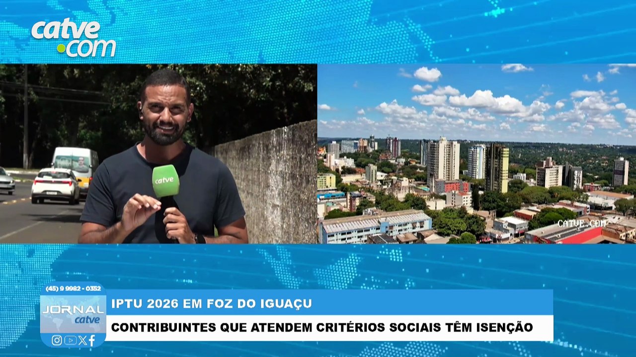 Foz do Iguaçu lança IPTU 2026; confira as datas de vencimento