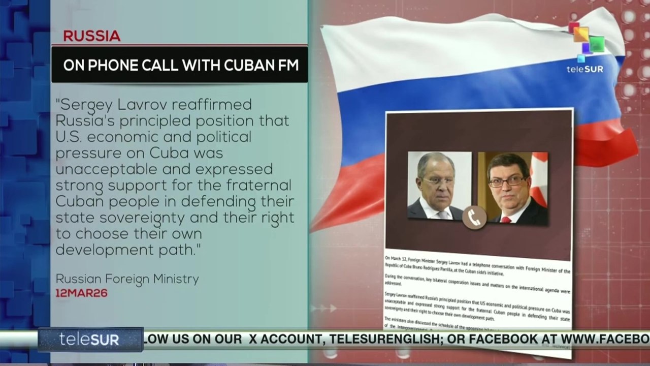 Russia reaffirms support for Cuba amid U.S. pressure