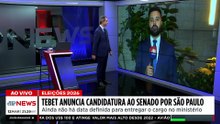 Simone Tebet anuncia candidatura ao Senado por São Paulo