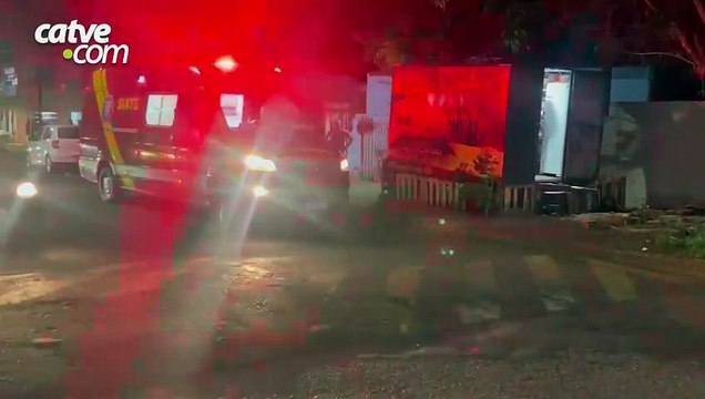 Homem fica ferido após queda em trailer de lanches no bairro Brasília, em Cascavel