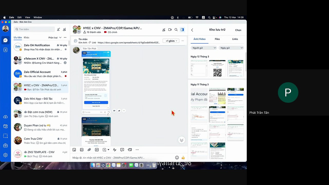 1. HYEC - meeting nhanh chiến dịch sinh nhật + webhook