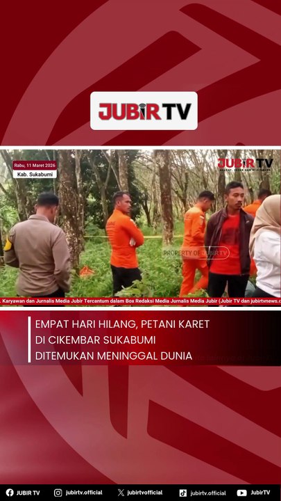 Empat Hari Hilang, Petani Karet di Cikembar Sukabumi Ditemukan Meninggal Dunia