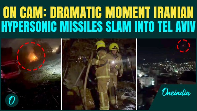 Iran BOMBS Tel Aviv BREAKING: Moment Iranian Hypersonic Missiles Pound Tel Aviv | CHILLING VIDEO