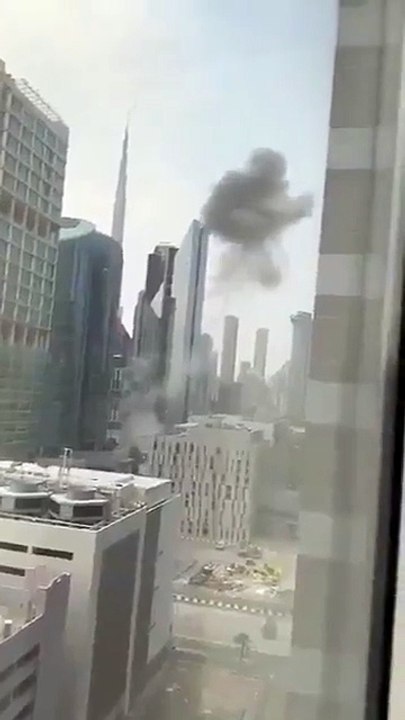 Dubai Finans Merkezi Vuruldu: İşte Bölgeden İlk Görüntüler!