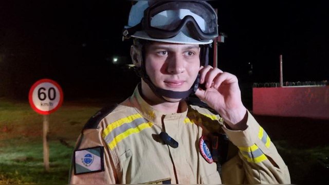 Tenente do Corpo de Bombeiros detalha atendimento a capotamento na BR-467