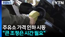 주유소 가격 인하 시동..."큰 폭 조정은 시간 필요" / YTN