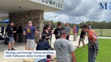 Mining and Energy Union members meeting about Tahmoor mine job losses