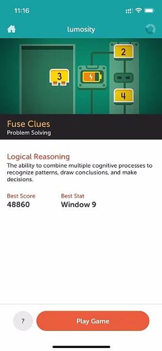 Lumosity Games 19: Fuse Clues for Problem Solving Brain Training #lumositygame