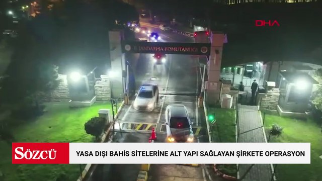 Yasa dışı bahis sitelerine alt yapı sağlayan şirkete operasyon