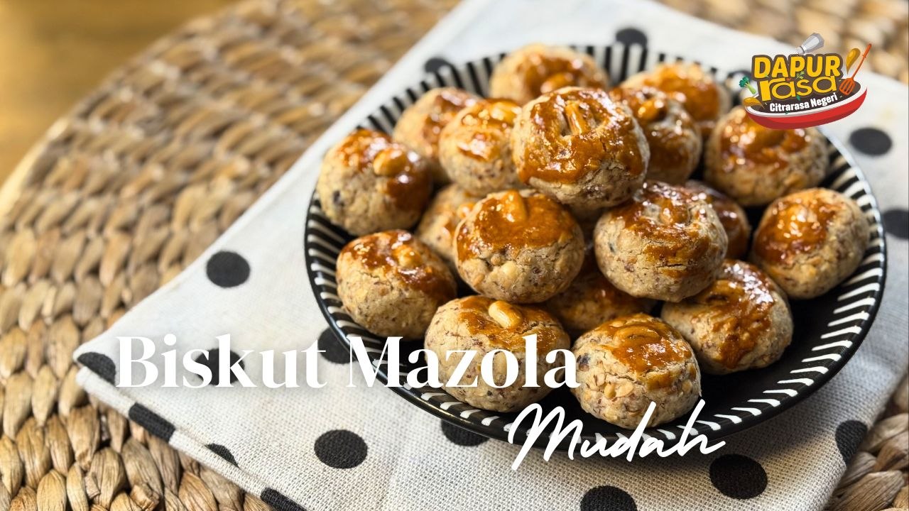 Biskut Mazola Mudah & Wangi Kacang! Sekali Makan Memang Susah Nak Berhenti