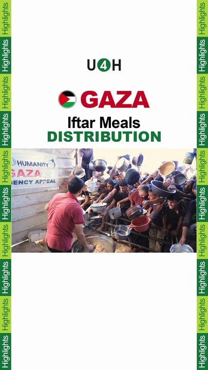 Iftar Meals Distributed in Gaza During Ramadan