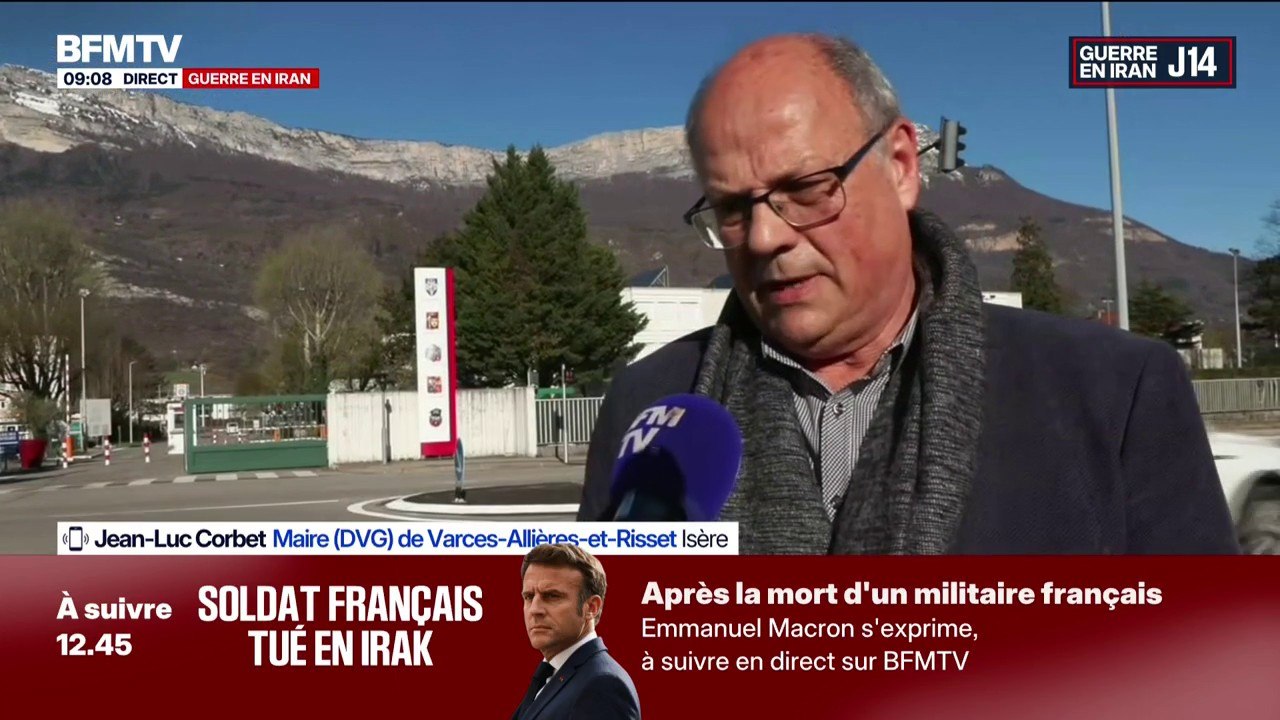 Soldat français tué en Irak: "Cette émotion concerne toute la commune"; témoigne le maire de Varces-Allières-et-Risset