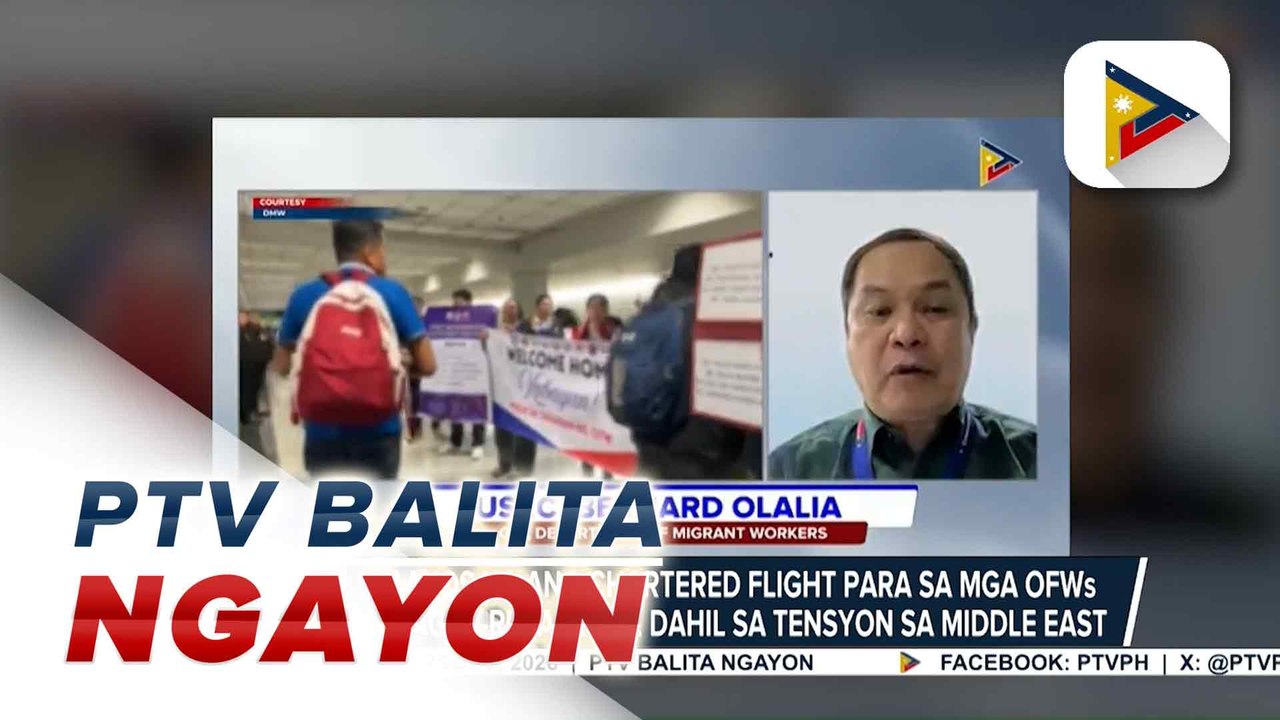 DMW, inaayos na ang chartered flight para sa mga OFWs na nais magpa-repatritate dahil sa tensiyon sa #MiddleEast