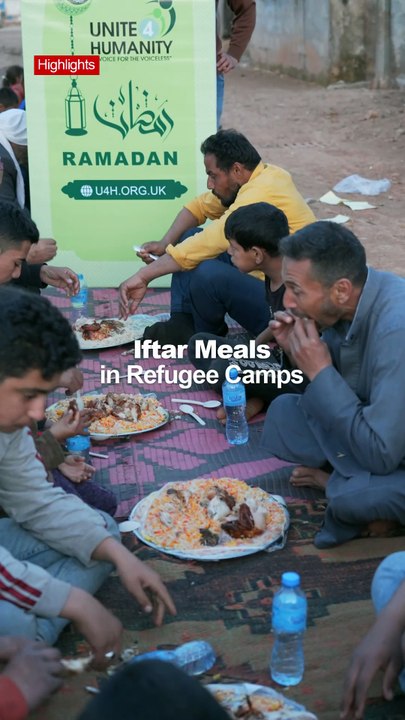 Iftar Meals Served in Refugee Camps This Ramadan