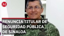 Óscar Rentería renuncia como titular de la Secretaría de Seguridad de Sinaloa