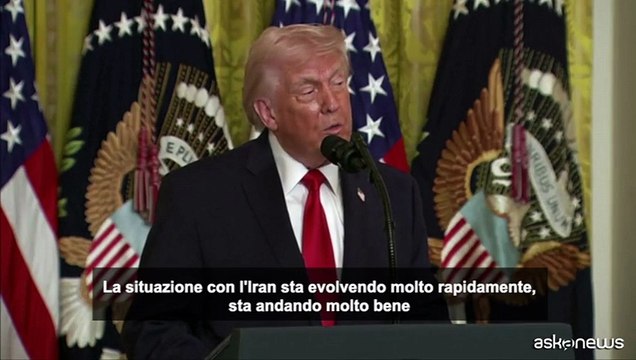 Trump: situazione in Iran evolve molto rapidamente, sta andando bene