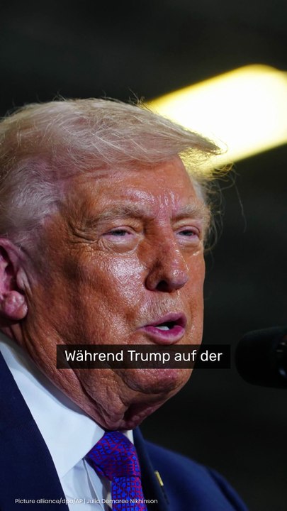 No Glomex Donald Trump: Zusammenbruch bei Kundgebung - US-Präsident unterbricht Rede
