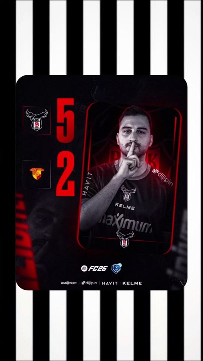 EA FC26 oyuncumuz Mert ''iMertAL'' Altıntop, 25. Hafta eSüper Lig maçında Göztepe takımına karşı 5-2’lik skorla galibiyet alıyor.