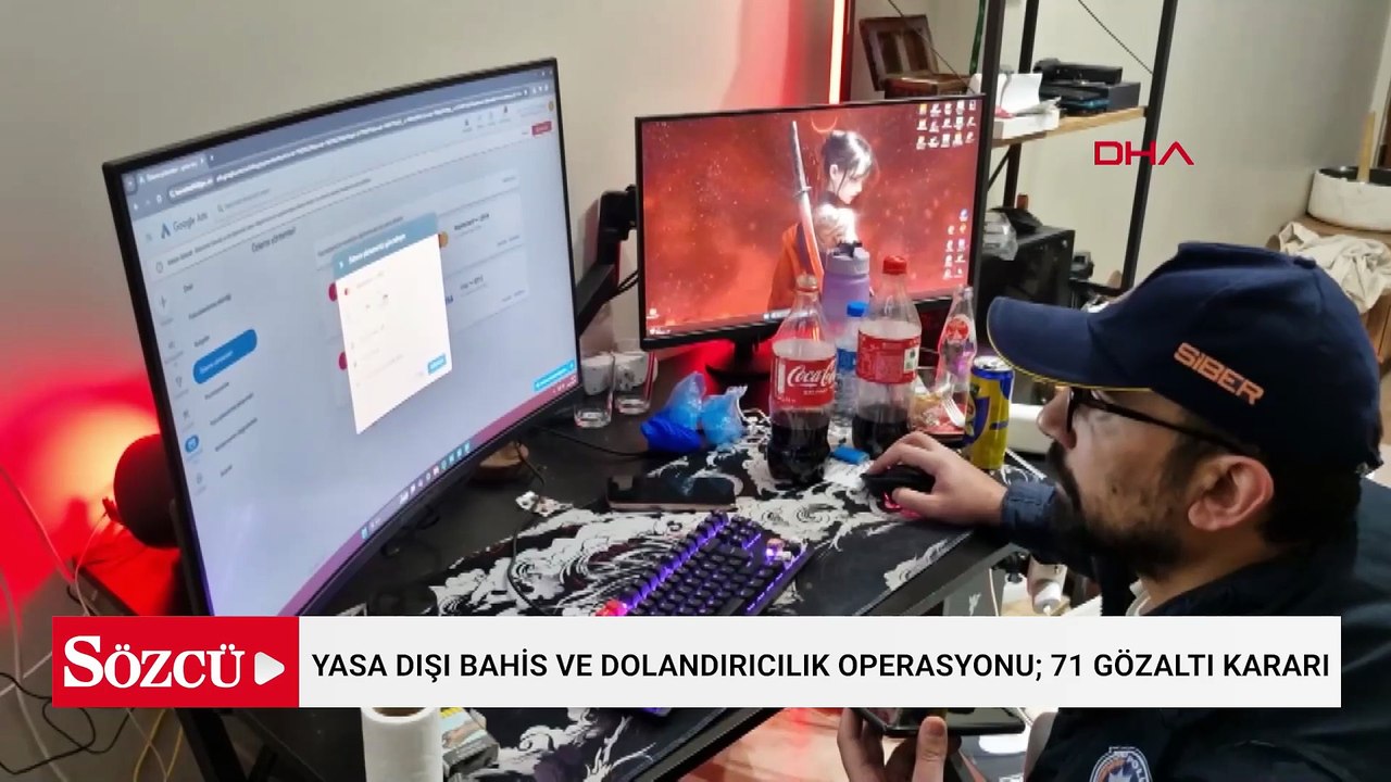 Eskişehir merkezli yasa dışı bahis ve dolandırıcılık operasyonu; 71 gözaltı kararı