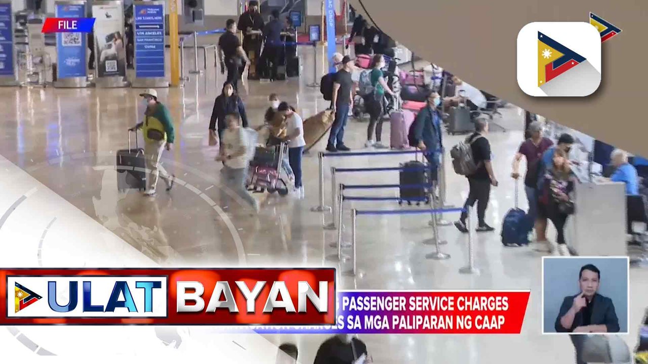 Passenger service charges at airport navigation charges sa lahat ng paliparan na pinatatakbo ng CAAP, pinababawasan ng DOTr