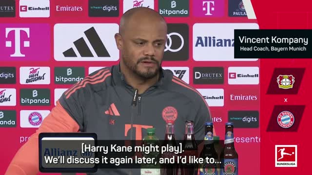 'If he's fit, he will play' - Kompany preparing for Kane's Bayern return