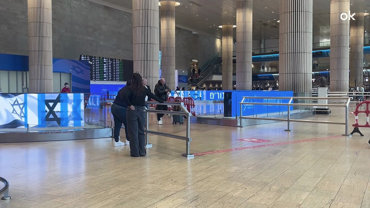 OKDIARIO en el aeropuerto Ben Gurión de Israel bajo la amenaza de los misiles de Irán: del búnker al avión