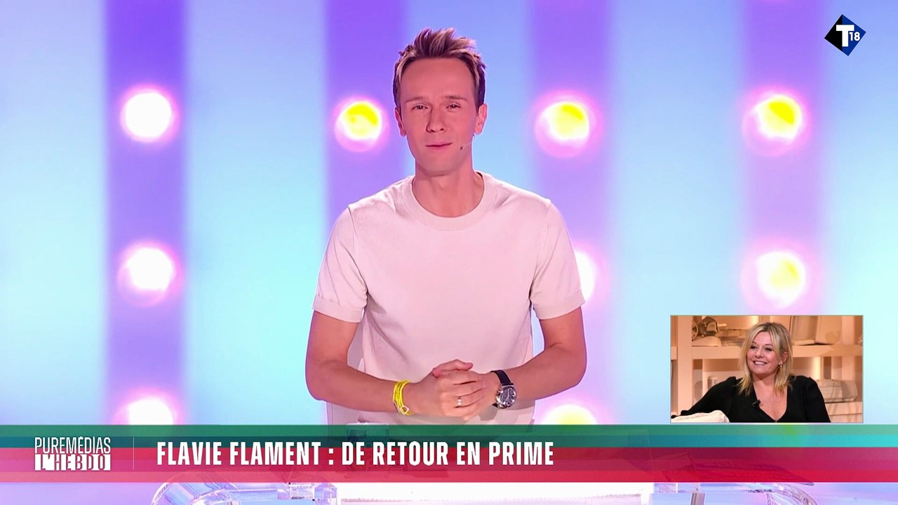 Cyril Féraud adresse un message à Flavie Flament dans "Puremédias l'Hebdo".