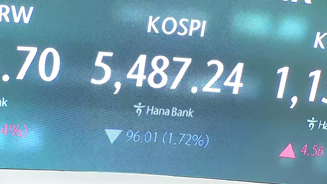 유가 급등에...환율 야간거래 장중 1,500원 재돌파·코스피 1.7% 하락 / YTN