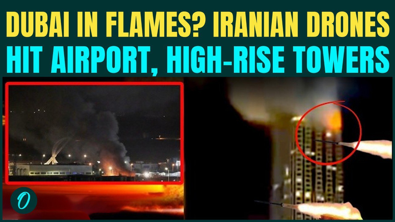 Iran BOMBS Dubai Airport, High Rises, Marina Towers | CHILLING Iranian Shahed Drone ATTACKS ON Cam