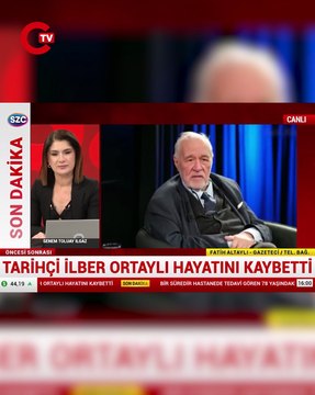 Duayen tarihçi İlber Ortaylı'nın ölüm haberini alan yakın dostu Fatih Altaylı gözyaşlarını tutamadı