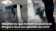 Paciente cai do teto após tentar fugir por dutos de ventilação em hospital no RJ