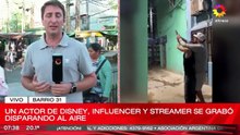 Filtraron un impactante video de un actor de Disney disparando un arma en la Villa 31