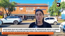 Desde el EPRAC niegan aumentos en el servicio de agua