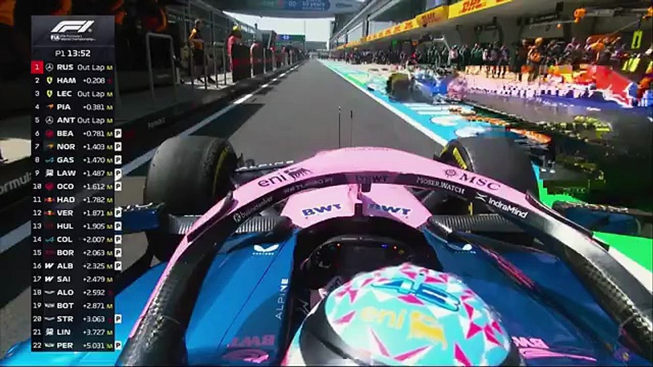 Colapinto vivió un momento insólito en China: el Alpine se apagó, los mecánicos salieron corriendo… y el auto arrancó justo a tiempo