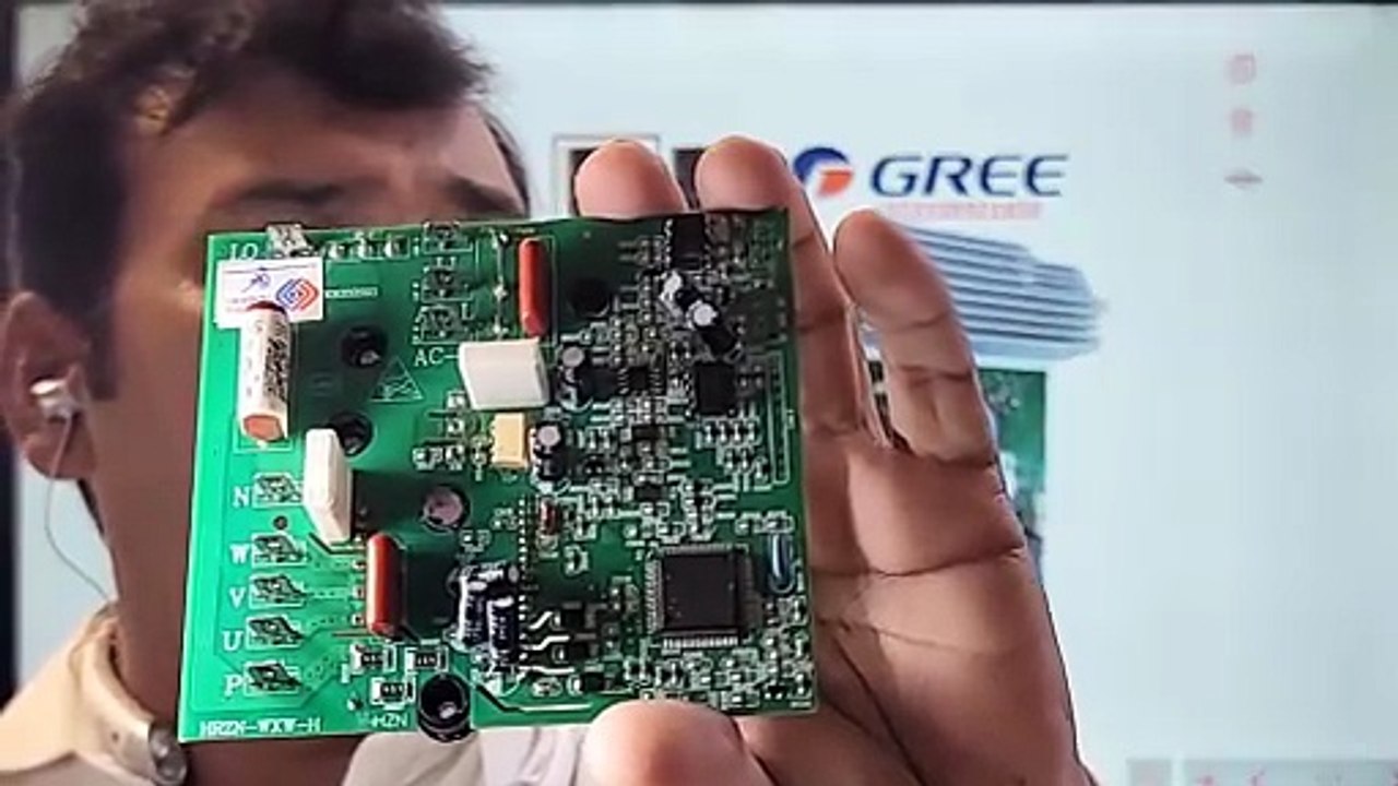 Dc inverter ac pcb Dc link voltage Divider circuit F19 PU F7 P1 error outdoor pcb Gree PEL Haier