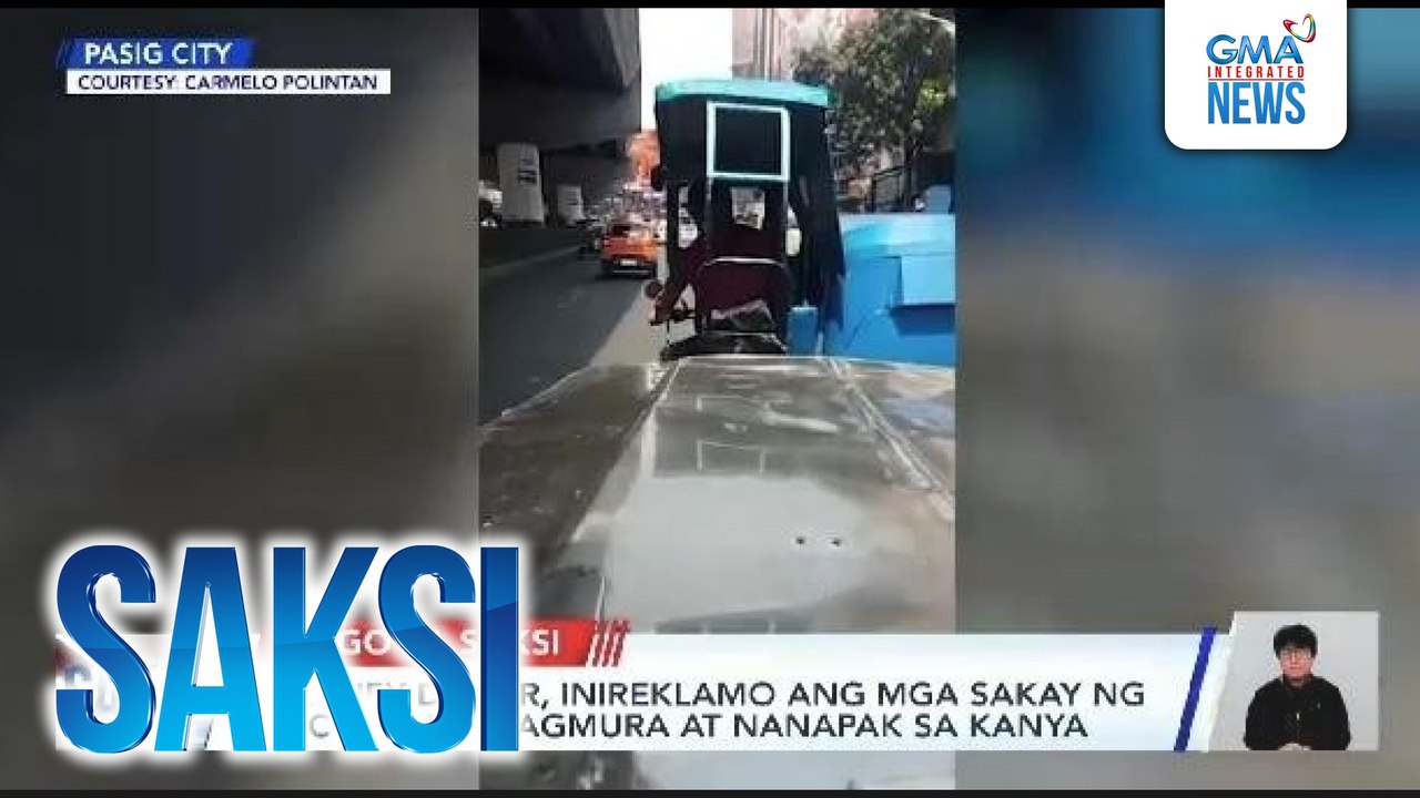 Jeepney driver, inireklamo ang mga sakay ng tricycle na nagmura at nanapak sa kanya | Saksi