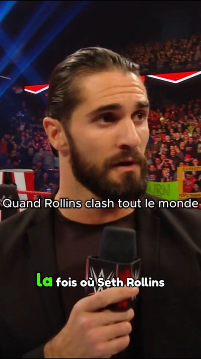 Catch Raw WWE Quand Rollins s'est mis a clasher tout le monde 🤣