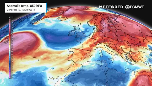 Anomalies des températures en Europe