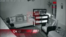 İstanbul'da evine giren hırsızı güvenlik kamerasından seslenerek kaçırdı