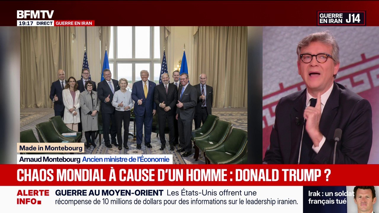 MADE IN MONTEBOURG - "L'Union européenne a toujours fait preuve d'une très grande servilité à l'égard des États-Unis", constate Arnaud Montebourg, ancien ministre de l'Économie